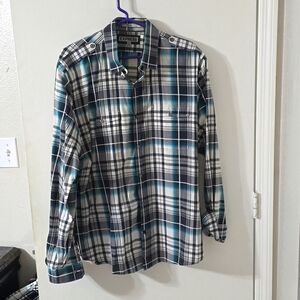 Express Men's Fitted Button Up Shirt